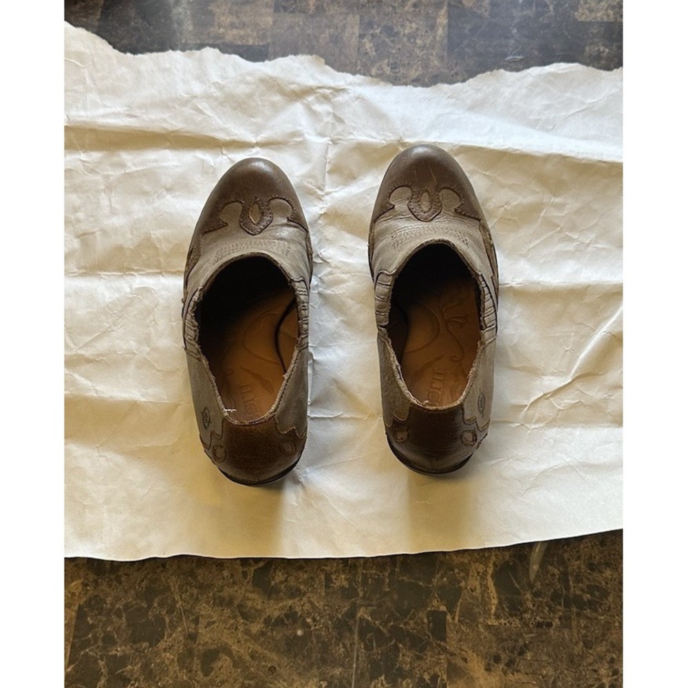 Born Leather Loafers Men Size 8 Brown Slip On Hand Crafted Shoes Classic